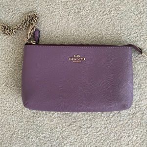 Designer Coach Wallet with Wristlet Chain